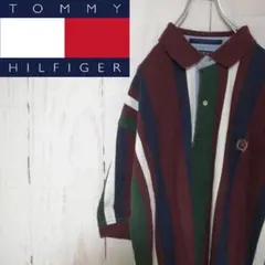 TOMMY HILFIGER ポロシャツ ビッグサイズ 90s　Lサイズ