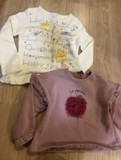 べべトレーナー 120ニットプランナーカットソー120セット