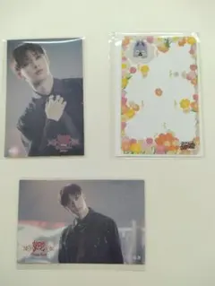 スキズ バンチャン FCくじ ステッカー 2枚 POPUP特典カード 1枚