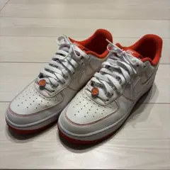 Nike Air Force 1 ホワイト/オレンジ　27.5センチ
