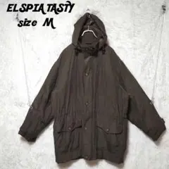 ELSPIA TASTY　メンズ　ハーフコート　絹100％　シルク100％　M