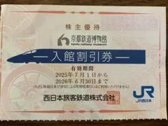 JR西日本　株主優待券　京都鉄道博物館入館割引券