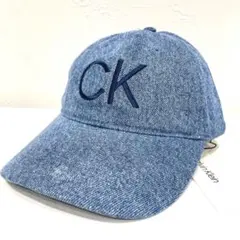 Calvin Klein デニム キャップ CK刺繍 カルバンクライン 帽子