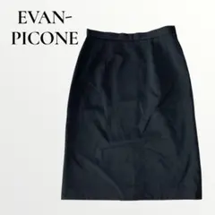 EVAN-PICONE ブラック タイトスカート シンプル 無地オフィス