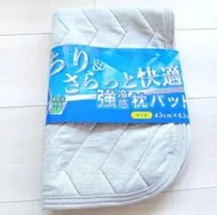 強冷感 さらっと快適メッシュ 通気性 枕パッド 丸洗い ピローパット 43×63