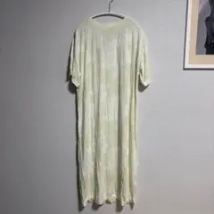 GELATO PIQUE グリーン 半袖ロングワンピース F