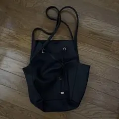VIS 黒 トートバッグ 外ポケット付きのサムネイル