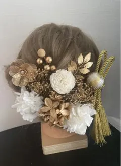 胡蝶蘭　和装髪飾り　結婚式　#卒業式　成人式　七五三。　NO.45のサムネイル