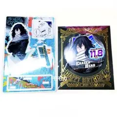 ヒロアカ 名場面ジオラマフィギュア 缶バッジ バースデー イレイザーヘッド