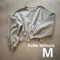 Kobe lettuce 神戸レタスジップアップ スウェット グレー M