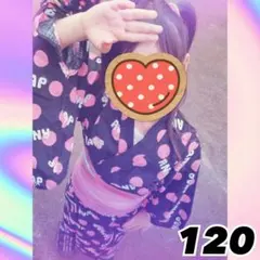 ♡ANAP 浴衣 120サイズ 黒・ピンク 水玉模様