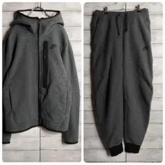 【極美品】ナイキ NIKE テックフリース セットアップ上下 ウール グレー