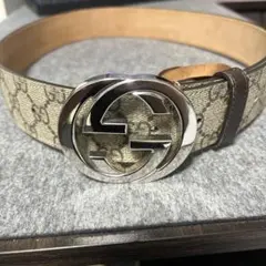 GUCCI グッチ インターロッキングG ベルト GGロゴ 121282 - メルカリ