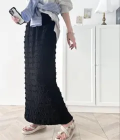 ジャガードレースタイトスカート