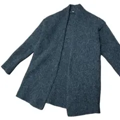無印良品 ヤク混ウール ダークグレー カーディガン【圧縮ニット】【ジャンク品】
