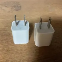 ホワイト 角型電源アダプター 2ピン