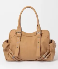 Heather スタッズベルトデザインBAG ベージュのサムネイル