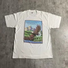 90s USA製Human-i-Tees イーグルアニマルTシャツXL白オオワシのサムネイル