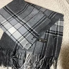 オンワード樫山　23区カシミヤ100%ストール大判　グレー系