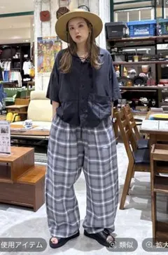 make staff チェックゆるパンツのサムネイル
