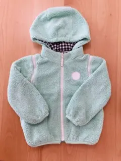 125サイズ　グリーンレーベルリラクシング　リバーシブルフリースジャケット