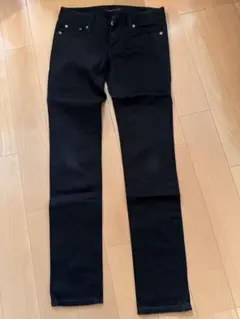 BLACK by moussy スキニーパンツ ブラック