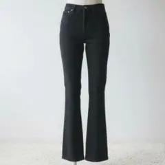 ユニクロ UNIQLO ブラックデニムジーンズ【27】美品 人気 ストレッチ風