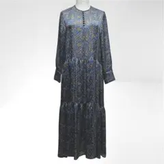 美品　RUKKILILL　ルッキリル　小花柄　シフォン　ティアード　ワンピース