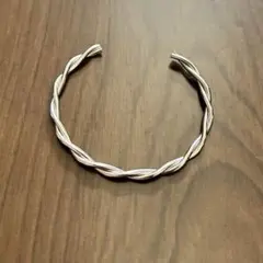 ステンレスバングル シルバー ねじり stainless ブレスレット