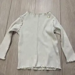 apres les cours リブ長袖Tシャツ ホワイト 80のサムネイル