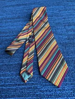 ETRO マルチカラーストライプネクタイ