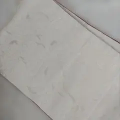 602-44　袋帯　二重太鼓　作り帯に変更可能　白　赤　平安絵巻　リバーシブル