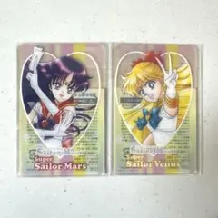 明治 セーラームーン セーラーマーズ セーラーヴィーナス クリアカード 新品