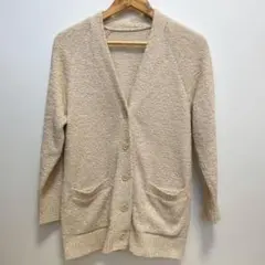【UNIQLO 】レディース　S ベージュ　ゆったりニットカーディガン