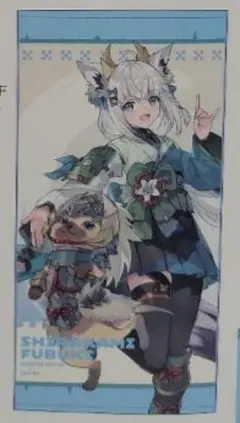 白上フブキ モンスターハンター×ホロライブゲーマーズ ビッグタオル
