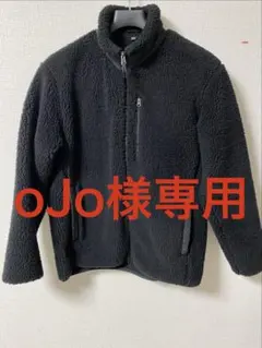 【oJo様専用】防風アウターフリースジャケット(長袖) ブラック　L
