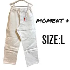 ⭐️e115⭐️新品 未使用 moment + 人気♡ ジーンズ M ホワイト