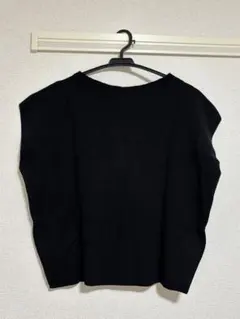 Te chichi ブラック ノースリーブニット フリーサイズ