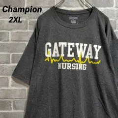 【Champion】半袖Tシャツ チャコールグレー US古着 GATEWAY