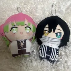 【美品 匿名配送】鬼滅の刃 ぽにすてっぷ 甘露寺蜜璃 伊黒小芭内