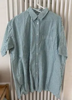 週末sale！SM2⭐︎きれいなグリーンストライプ オーバーサイズシャツ⭐︎未使用