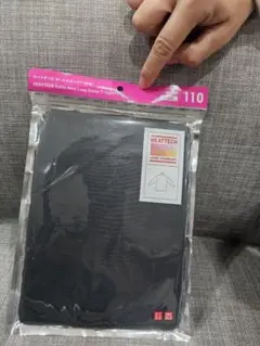 新品　UNIQLO HEATTECH アンダーシャツ 110 ブラック タートル