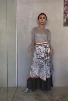 Ameri VINTAGE UNDRESSEDCRUISESCARF SKIRT