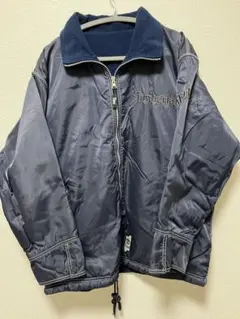 Timberland ネイビー ナイロンフリース ジャケット リバーシブル