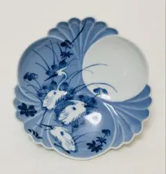 【極美品】李荘窯 有田焼 染付 輪花 桃紋/花蝶文 楕円皿 取皿 極美品】李荘窯 有田焼 染付 輪花 桃紋/花蝶文 楕円皿 取皿 - メルカリ