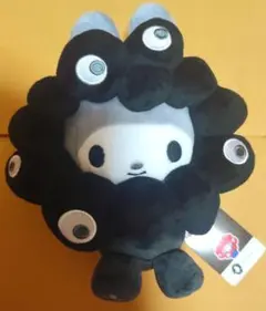 黒ミャクミャクマイメロぬいぐるみMとアクリルキーホルダー