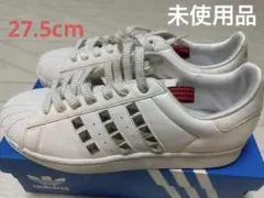 未使用 adidasスーパースター SS STD ホワイト スタッズ スニーカー