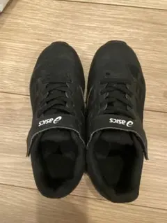 asics ブラック スニーカー 19センチ