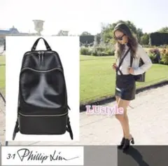 3.1 Phillip Lim レザーバックパック ネイビーのサムネイル