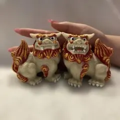 シーサー 置物 2体セット 縁起物